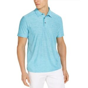 Tommy Bahama Palm Coast Polo Shirt Men's XLT Blue IslandZone Short Sleeve Vented